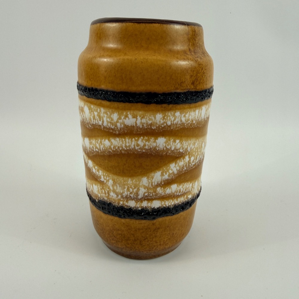 Scheurich West‎ Germany Fat Lava Pottery Vase 231-15 Mid Century Modern Ochre